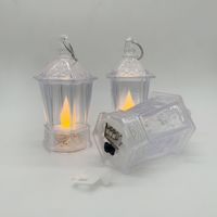 Mini bougie électronique LED transparente - Lumière de nuit - Matériau plastique - Sans source d'alimentation