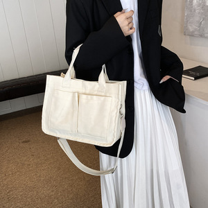 Customized 2025 Korean Ins Large Capacity <strong>Student</strong> Single <strong>Shoulder</strong> Canvas <strong>Bag</strong> Simple Cross <strong>Shoulder</strong> <strong>Handbag</strong>