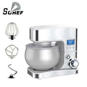 Manufacturer Food Stand Mixer Kitchen Appliances LED Display Cake Dough Food Mixer With Bowl