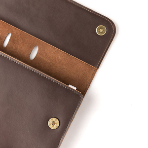 Handmade <strong>Leather</strong> Ring Binder Tri-Folder <strong>Refillable</strong> Journal <strong>Notebook</strong> - Product Image 6