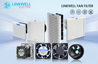 Ventilateur axial AC 110-240V avec roulement à billes, haut débit d'air, ventilateur de refroidissement industriel pour la ventilation des systèmes HVAC et des machines