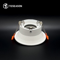Module LED encastré GU10 anti-éblouissement profond de haute qualité avec double anneau en aluminium, grand diamètre de 100 mm, découpe de 90 mm, TN110R1-FW
