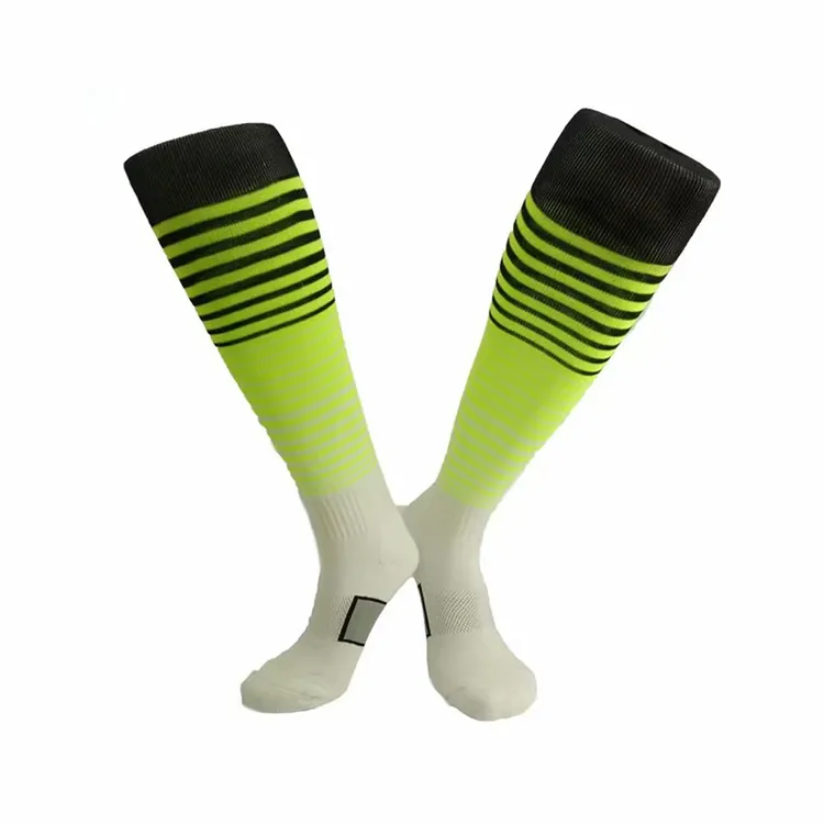 New Season Outdoor Sports Soccer Socks Knee High Long Factory Price High Quality Compression Socks With Stripes