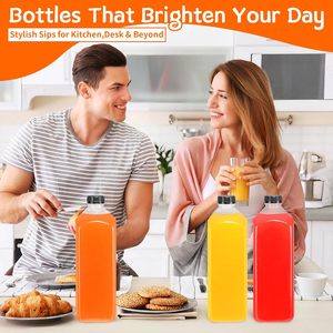 Bouteille en plastique transparente de qualité alimentaire sans BPA avec bouchon, disponible en 200ml, 250ml, 300ml, 350ml, 400ml, 450ml, 500ml, faible MOQ, directement du fabricant - Product Image 3