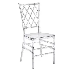 Wholesale Price <b>Clear</b> Transparent <b>Plastic</b> Chiavari Adjustable Modern Design Indoor Outdoor Use Wedding Hotel <b>Chair</b> - Product Image 4
