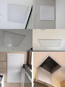 Porte <span class=keywords><strong>d</strong></span>'inspection carrée moderne en aluminium à loquet tactile sur mesure pour accès aux cuisines commerciales et panneaux de <span class=keywords><strong>plafond</strong></span> - Product Image 6