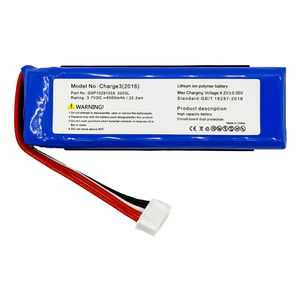 แบตเตอรี่สำรองสำหรับลำโพง Charge3พลังสูง<span class=keywords><strong>3</strong></span>.7V 6000mAh แบตเตอรี่ GSP1029102A 320SL แบตเตอรี่สำหรับเครื่องเสียงบลูทูธ <span class=keywords><strong>JBL</strong></span> <span class=keywords><strong>Charge</strong></span> <span class=keywords><strong>3</strong></span> - Product Image 2