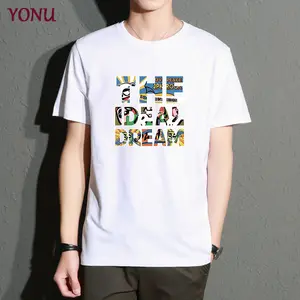 Manufacturers Polyester Cartoon Printing Garment Large Size M-5XL Thin Comfortable Men's Short T-Shirt