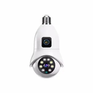 V380pro 720P Dual Lens Wifi Ip Lamp Camera Draadloze E27 Led Lamp Lamp P 2P Panoramische Cctv Home Security Camara