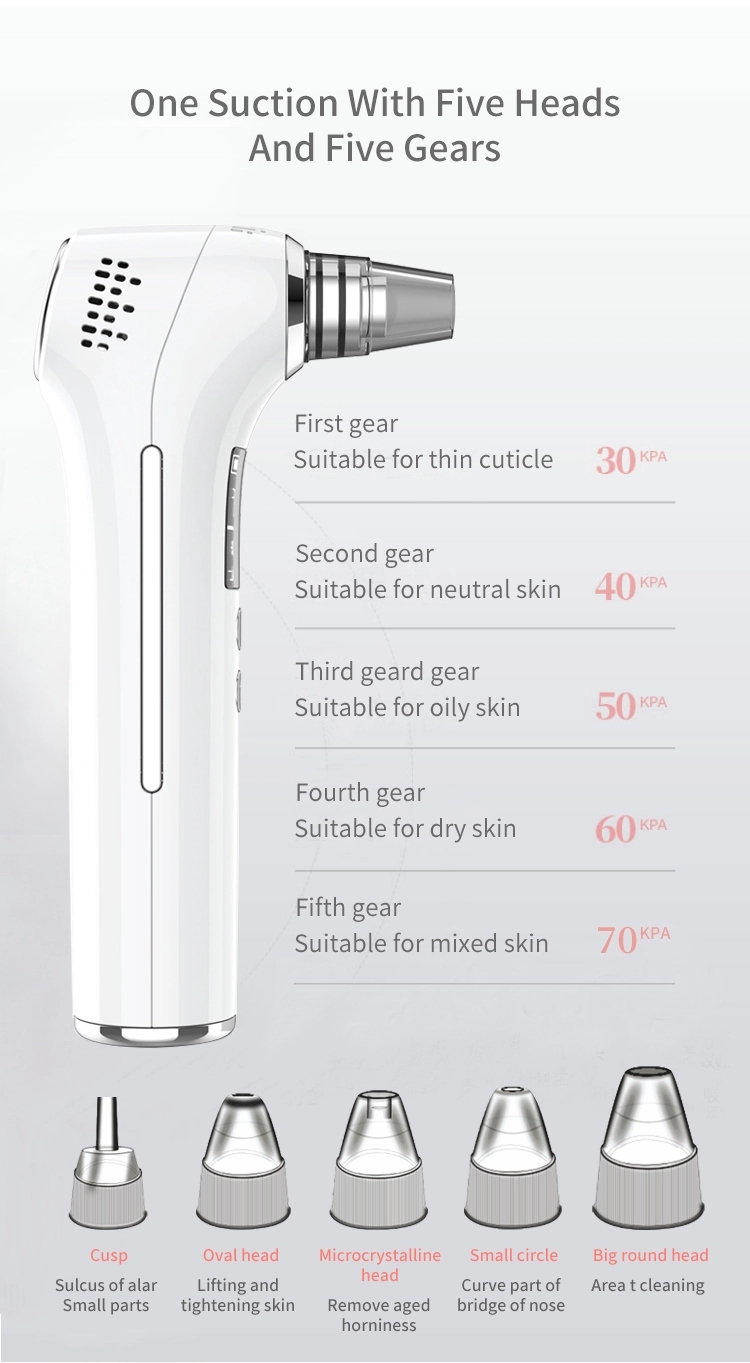 Blackhead Suction Facial Pores Electric Cleansing Device Face Vaccum Blackhead Remover