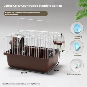 Jaula Portátil para Hámsteres y Animales Pequeños con Tapa Transparente y Asa de Transporte para Viajes y Hogar - Product Image 5