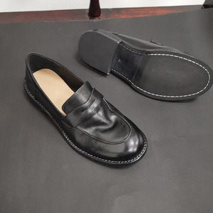 รองเท้าลำลองผู้หญิงแบบย้อนยุครองเท้าส้นแบนกันลื่นรองเท้าหัวมนรองเท้าหนังฤดูใบไม้ร่วงฤดูร้อนฤดูหนาว - Product Image 3