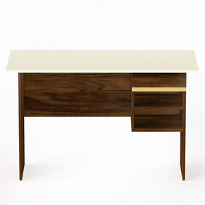 Table d'étude en bois Amalet au design haut de gamme de couleur marron et beige - Product Image 5