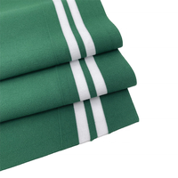 Manchette de garniture côtelée rayée haut de gamme 97% polyester 3% spandex personnalisée utilisée comme accessoires vestimentaires