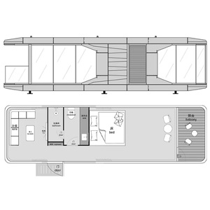 Casas Contêineres de Aço Modernas, Populares, Móveis, para Uso Externo e Residencial, com Energia Solar, Impermeáveis, com Sala de Estar e Armazém - Product Image 2