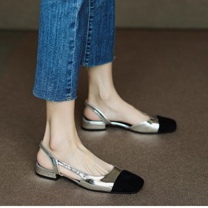 Venta al por mayor directa de fábrica: Nuevas sandalias planas romanas Baotou de verano para mujer con combinación de colores - Product Image 1