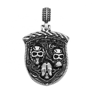 Collar de Calavera Gótica para Hombre, Estilo Hip Hop, de Acero Inoxidable, con Cadena de Acero Inoxidable, para Joyería Punk, OEM - Product Image 5
