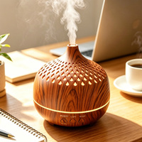 Diffuseur d'arômes 250 ml, directement de l'usine, avec lumière LED 3 couleurs, câble USB de 1,2 m, minuterie 3/6h, idéal pour un cadeau