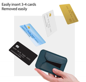 New Design Magnetic Phone Holder <b>Wallet</b> Holds 4-6 Cards Fashion Slim <b>Smart</b> Genuine Leather Mag Safe Phone <b>Wallet</b> Card Cover - Product Image 3