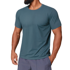 T-shirt d'entraînement décontracté personnalisé avec logo 2025, T-shirt d'été à manches courtes pour le fitness. - Product Image 1