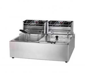 Bình Thương Mại 6L Nồi Chiên Sâu Điện Đơn Bằng Thép Không Gỉ Máy Chiên Gà Cho Cửa Hàng Thức Ăn Nhanh - Product Image 4