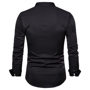 <span class=keywords><strong>Camisa</strong></span> con bordado <span class=keywords><strong>de</strong></span> flores doradas <span class=keywords><strong>para</strong></span> <span class=keywords><strong>hombre</strong></span>, camisas <span class=keywords><strong>de</strong></span> <span class=keywords><strong>vestir</strong></span> <span class=keywords><strong>de</strong></span> manga larga <span class=keywords><strong>para</strong></span> <span class=keywords><strong>hombre</strong></span>, informales, ajustadas, con botones, <span class=keywords><strong>para</strong></span> <span class=keywords><strong>hombre</strong></span> - Product Image 2