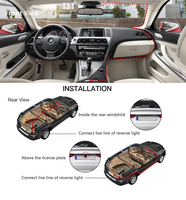 Promotion Caméra embarquée pour voiture, écran 4,0 pouces, 1080P, 3 objectifs, caméra embarquée avec caméra avant et arrière