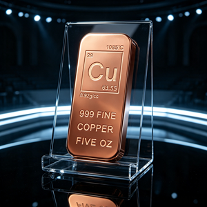 ทองแดงแท่งบริสุทธิ์ 999 น้ำหนัก 5 ออนซ์ ทองแดงหล่อขึ้นรูปแท่ง - Product Image 5