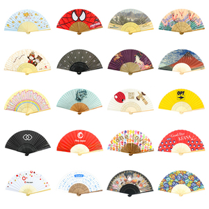 พัดไม้ไผ่พับได้ขนาด 13 นิ้ว สีสันสดใส แบบกำหนดเอง พัดกังฟู พัดเรฟ พัดคลัค - Product Image 5