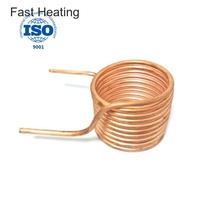 Cabezal de Calentamiento por Inducción de Cobre Redondo Profesional para Estaciones de Soldadura de Metales a Pequeña Escala y Mantenimiento de Hardware
