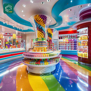 Cửa hàng bán lẻ kẹo hiển thị bảng kẹo và kẹo Hiển thị đường Cửa hàng đồ nội thất cho Cửa hàng kẹo - Product Image 4