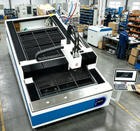 Nouvelle machine de découpe laser à fibre de type portique avec refroidissement par eau, commande Cypcut, servomoteur Yaskawa pour tôles métalliques