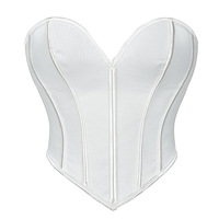Nouveau Corset Gothique Vintage Couleur Unie 2024, Corset Mat à Motifs Grande Taille, Bustier à Lacets et Armatures, Corset Sous-Buste