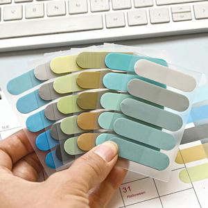 100 Notas Adhesivas por Paquete, Semicirculares, Colores Degradados, Transparentes, Personalizables, con Fuerte Adhesión - Product Image 4