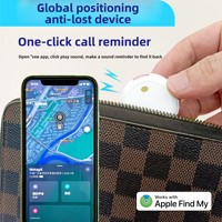 Traceur GPS intelligent Bluetooth en temps réel pour chiens, étanche IP67, réseau 4G, mini, autonomie de plus de 20 heures, en plastique, type AirTag