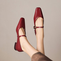 Chaussures pour femmes Cialisa en cuir véritable de haute qualité, nouvelles ballerines 2026, confortables, talons bas, bout carré, chaussures Mary Jane, tailles 42