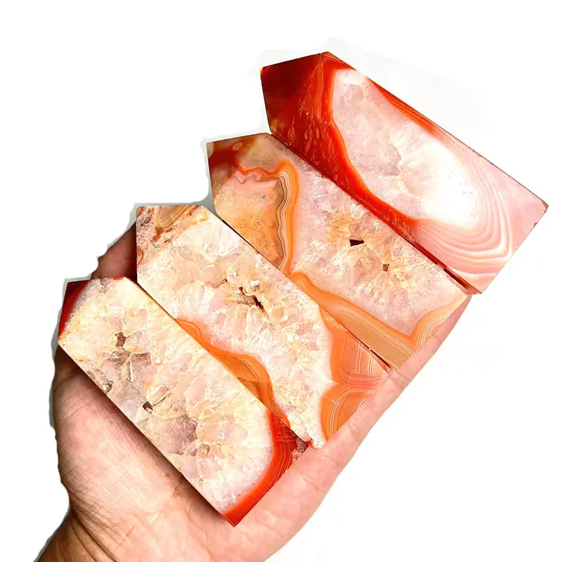 Высококачественная натуральная Хрустальная башня, Красный сердолик, агат, обелиск, башня для продажи