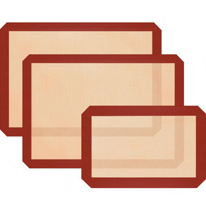 인기 판매 실리콘 제과 도구 베이킹 매트 재사용 가능 베이킹 시트 식품 안전 오븐 안전 20x30cm 실리콘 베이킹 매트 - Product Image 1