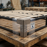 Lattes de lit rigides en bois de hêtre avec composants en acier inoxydable, haute rigidité, durables et robustes, pièces de rechange en vrac pour usine de meubles de chambre