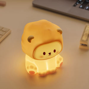 ไฟกลางคืนซิลิโคน <span class=keywords><strong>LED</strong></span> น่ารัก ชาร์จซ้ำได้ ควบคุมด้วยการสัมผัส ไฟ USB สำหรับห้องนอนเด็ก ใช้เซ็นเซอร์ ตกแต่งบ้าน - Product Image 6