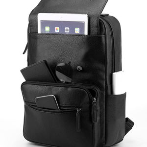 Thiết Kế Mới Trọng Lượng Nhẹ Kinh Doanh Ba Lô Sinh Viên Giản Dị Ba Lô Chống Thấm Nước PU Da Bền Máy Tính Xách Tay Ba Lô Cho Nam Giới Phụ Nữ - Product Image 2