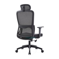 Chaise pivotante de bureau Foshan avec émerillon en tissu ergonomique en maille à pattes croisées pour directeur d'invité inclinable pour l'école à domicile
