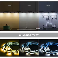 Bande LED d'escalier pour décoration intérieure, effet cascade, WS2811 24V 360, course de chevaux, télécommande, PVC pour IP20, garantie 5 ans
