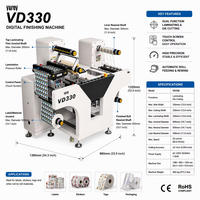 Machine de finition numérique Vorey VD330 avec laminateur et découpeuse intégrés pour le traitement des étiquettes de produits fruitiers et légumineux