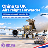 Transitaire aérien Chine-Royaume-Uni, agent maritime, services logistiques DDP porte-à-porte pour la livraison de fret aérien import-export