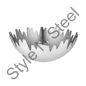 Vente en gros bol à noix conception unique salade de fruits préparation des aliments au prix de gros bol à fruits Unique en acier inoxydable - Product Image 1