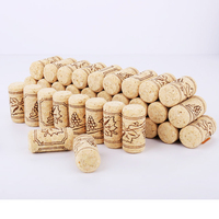 Bouchons de vin en bois naturel personnalisés, bouteilles de Champagne de vin rouge, bouchons de liège, bouchon d'étanchéité, couvercle de bouteille, vente en gros