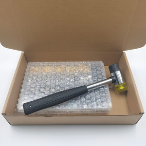 Juego de Herramientas <span class=keywords><strong>para</strong></span> Remaches, Uso Conveniente en Proyectos de Bricolaje, <span class=keywords><strong>Remache</strong></span> Plano <span class=keywords><strong>para</strong></span> Correas de Bolsos y Cinturones de Cuero - Product Image 6