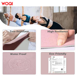 เสื่อโยคะ Woqi หนา 6 มม. ผลิตจากวัสดุ TPE กันลื่น สีชมพู-เทา สำหรับออกกำลังกายในร่มและกระชับสัดส่วน - Product Image 5