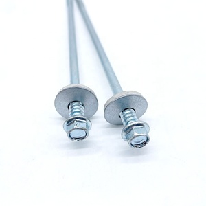 Vis autoperceuse en acier au carbone zingué avec rondelle pour fixation de panneaux sandwich, <span class=keywords><strong>toiture</strong></span> et bardage - Product Image 3